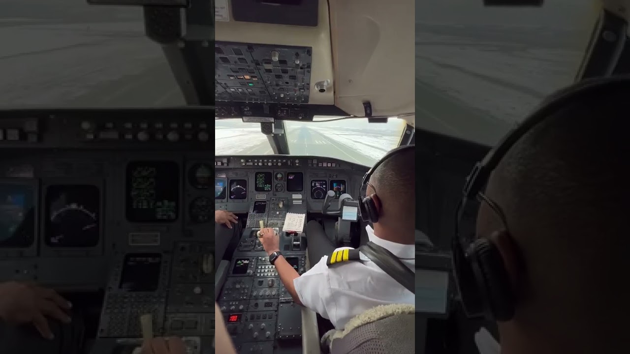 Experience the Thrill: Cockpit View During Landing ✈️