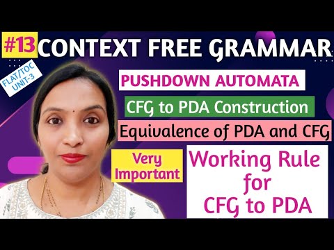 CFG to PDA Conversion & Greibach Normal Form 📚