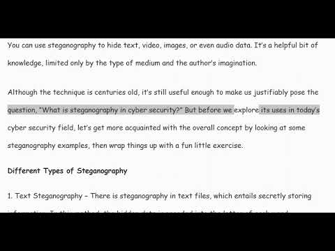 What is Steganography Types, Techniques, Example?