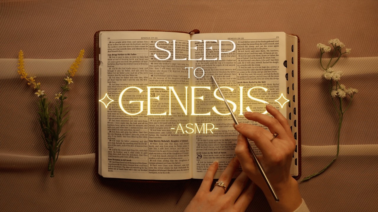 Bible Reading ASMR: Whispered Genesis (5+ hrs) ✨
