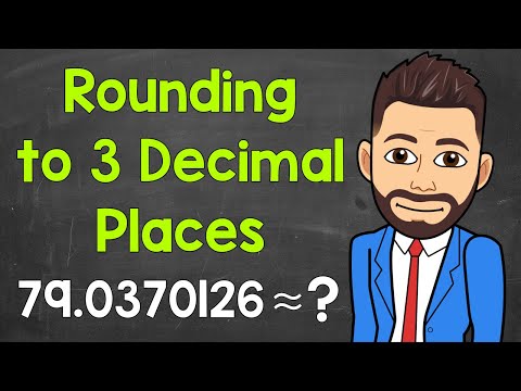 How to Round to 3 Decimal Places | Math with Mr. J