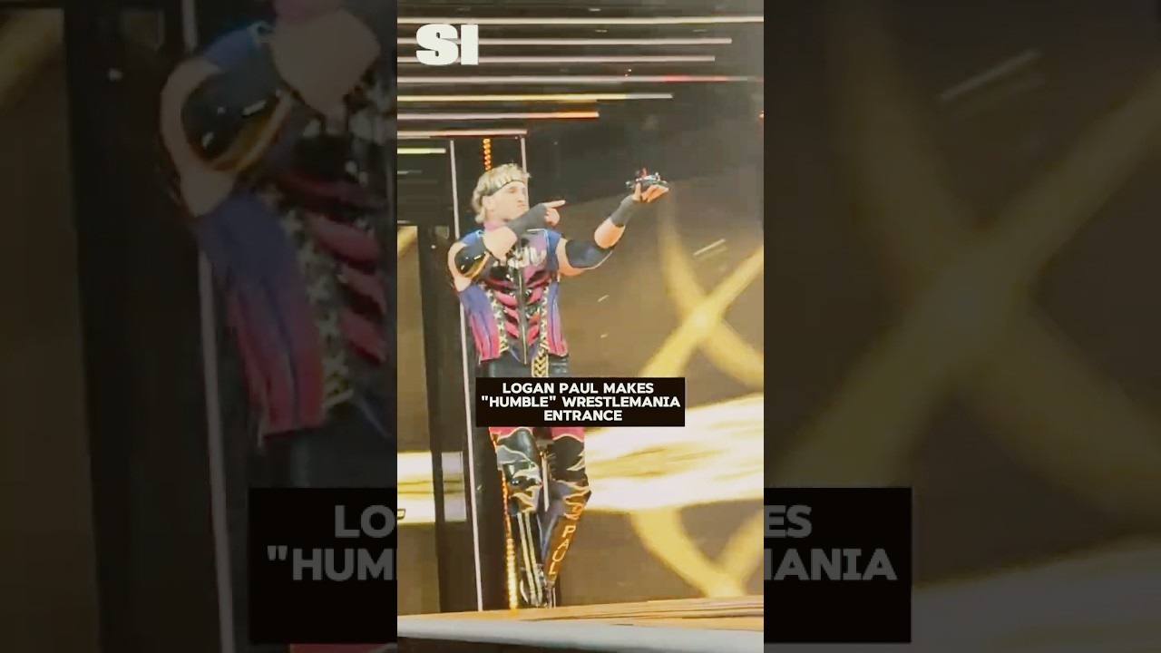 Logan Paul’s Humble WrestleMania Entrance 🤼‍♂️
