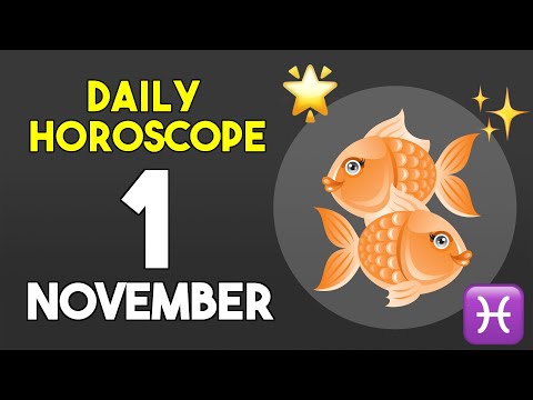 Pisces horoscope today - November 1, 2025