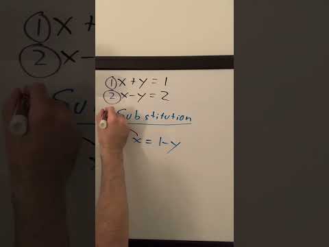 Math: Substitution and Elimination
