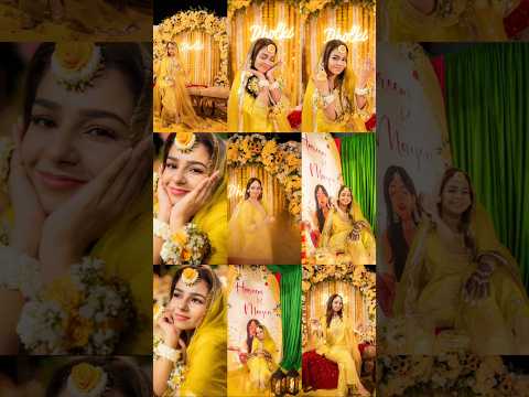 Beena Chaudhary daughter hareem Sohail mayoo😍#beenachaudhary #hareemsohail #ytshorts