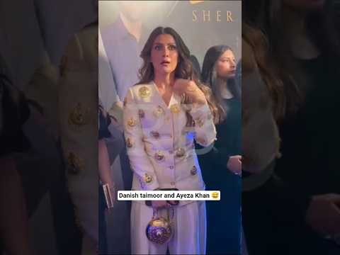 Ayeza Khan and Danish taimoor at the event of sher drama #sher #drama #ayezakhan #danishtamoor