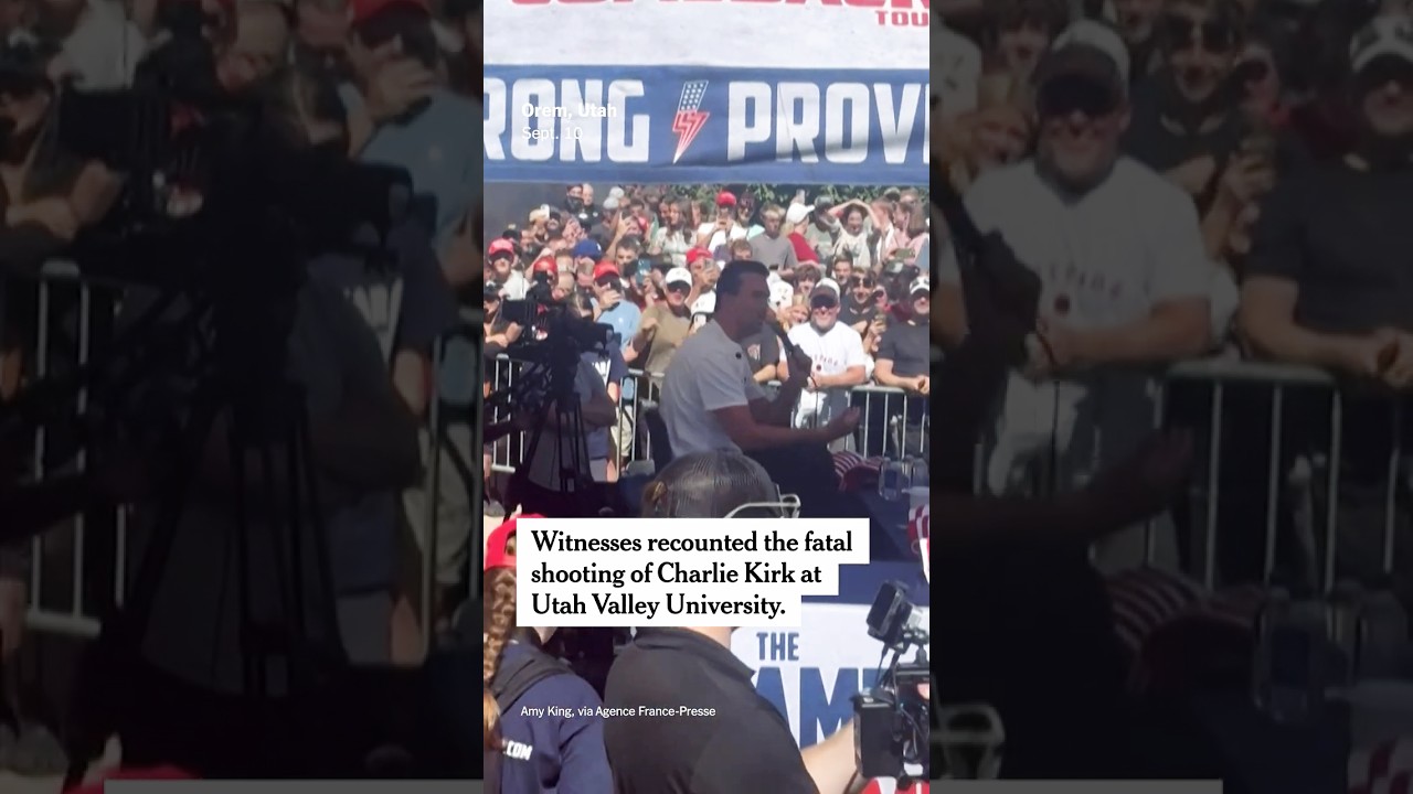 Witnesses Recall Charlie Kirk Shooting Incident