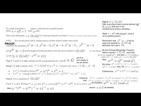 The Miller-Rabin Primality Test: Explanation and Proof