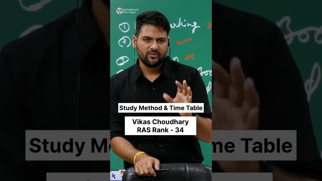 Vikas Choudhary Secures RAS Rank 34 🎓