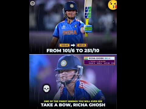 What A Knock, Richa Ghosh! ♥️🇮🇳 #shorts