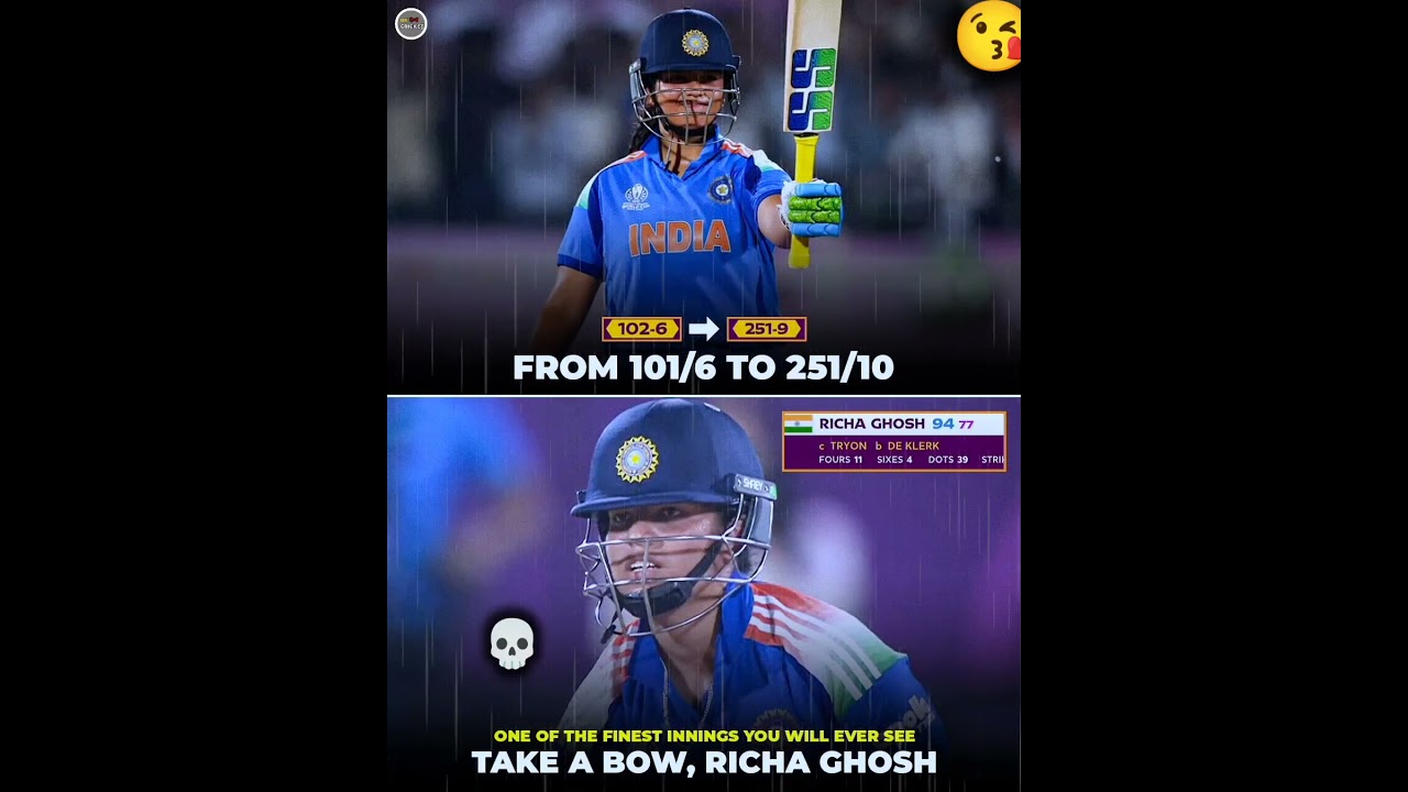 Richa Ghosh's Stunning Knock! 🇮🇳🔥 #Shorts