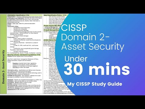 CISSP Training - Domain 2 - Asset Security - Under 30 minutes