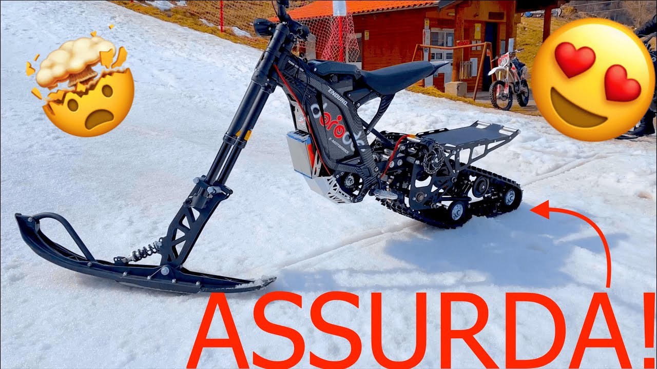 SNOW BIKE Elettriche: Moto con Cingoli sulla Neve ❄️