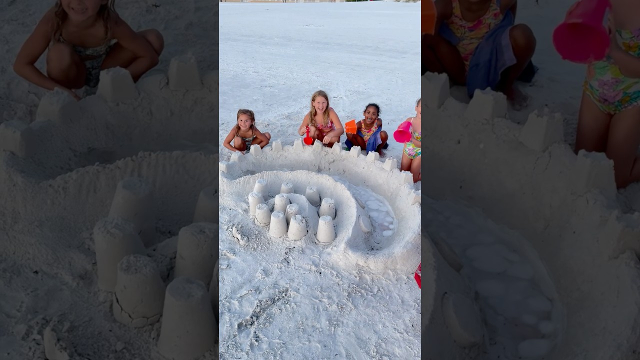 Boys Smash Girls' Sandcastle! 🏰 | Funny Short Video
