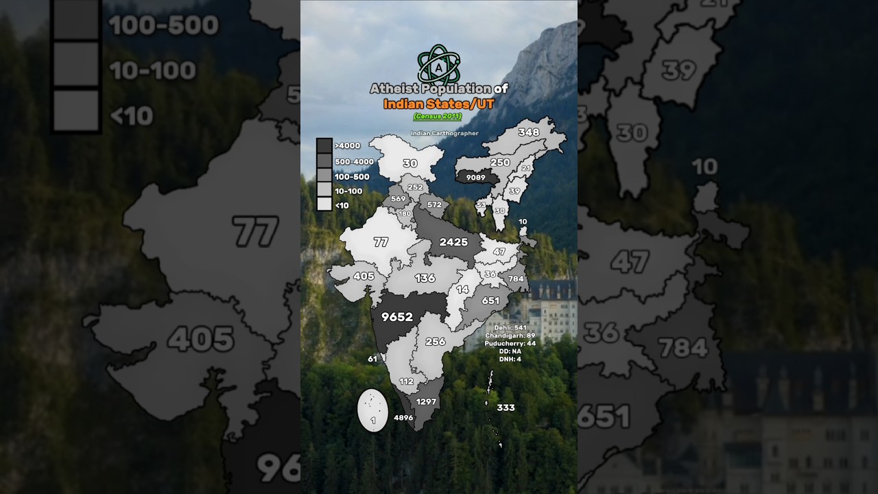 India's Atheist Population 🌐