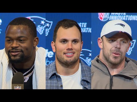 Kayshon Boutte, Hunter Henry, Robert Spillane & More Address the Media | Press Conference