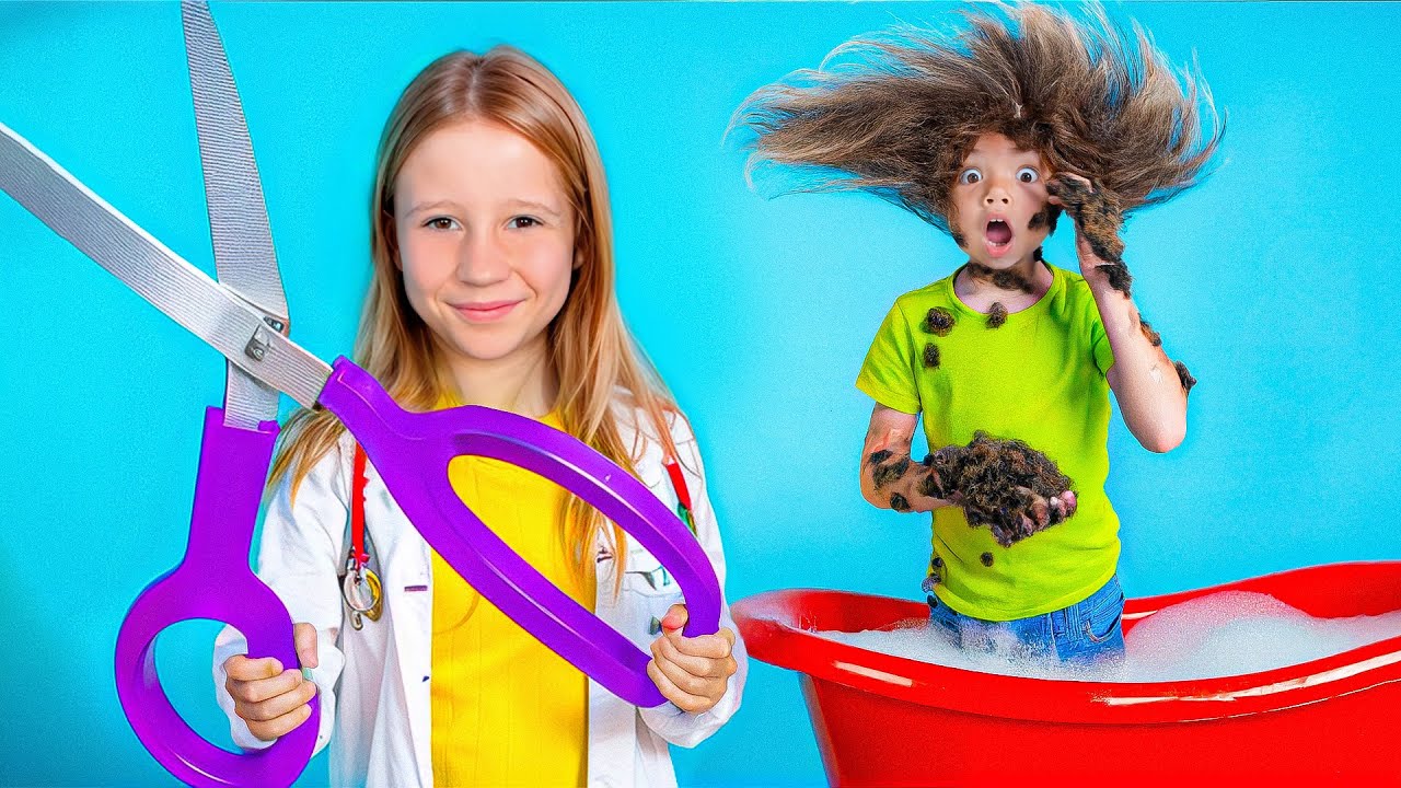 Nastya and Useful stories about taking care of health