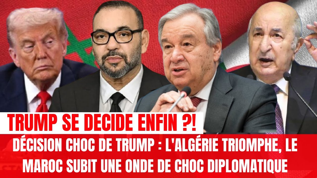 Algérie en Fête Après la Décision Surprenante de Trump, le Maroc Sidéré 🇩🇿