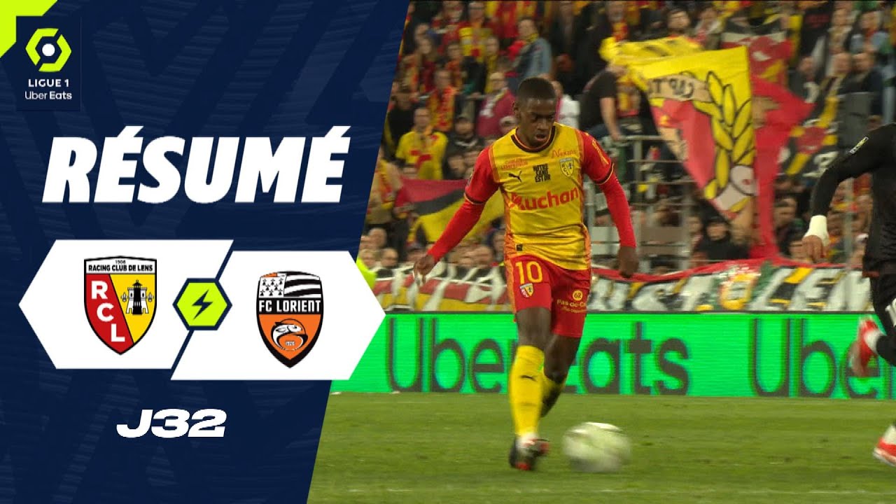 Résumé du Match RC Lens vs FC Lorient (2-0) - Highlights de la 32e Journée Ligue 1 2023/2024 ⚽