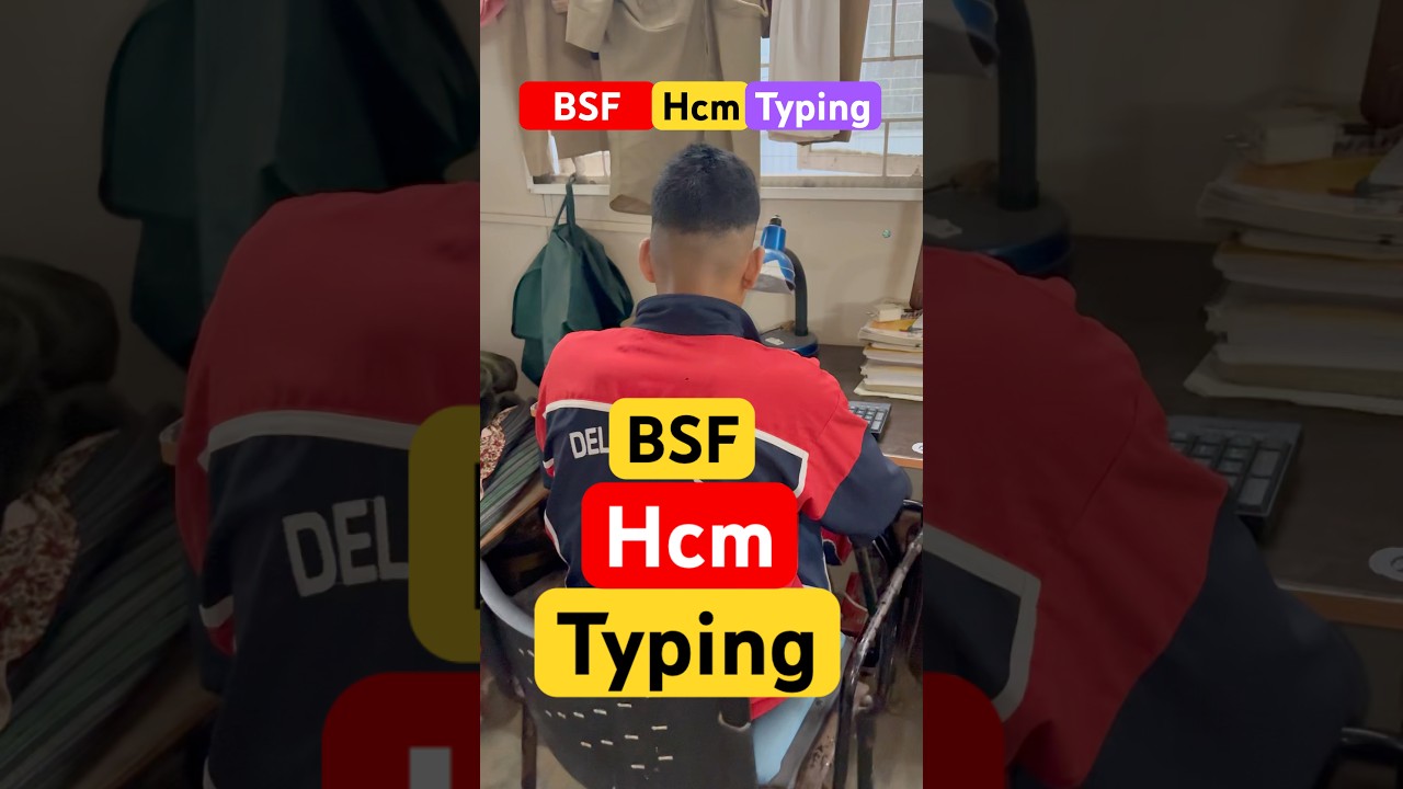 BSF HCM Typing Practice 🖥️ | CRPF, Delhi Police & More
