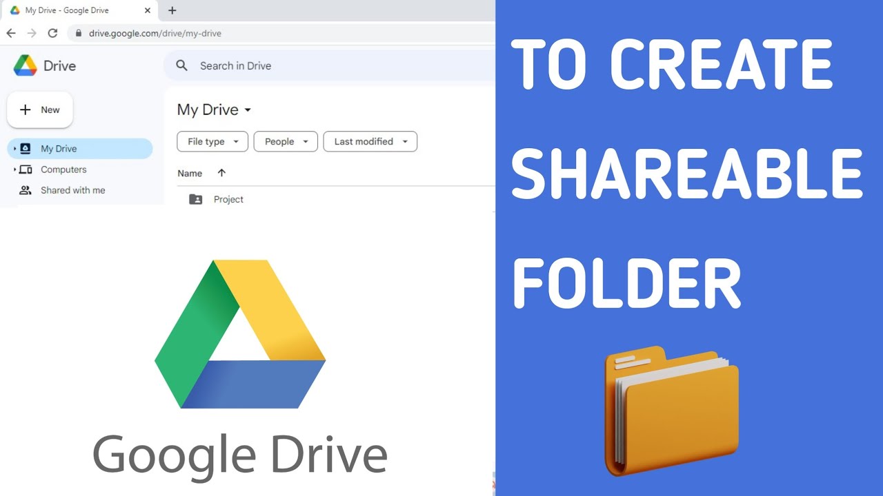 Create & Share Google Drive Folder 📁