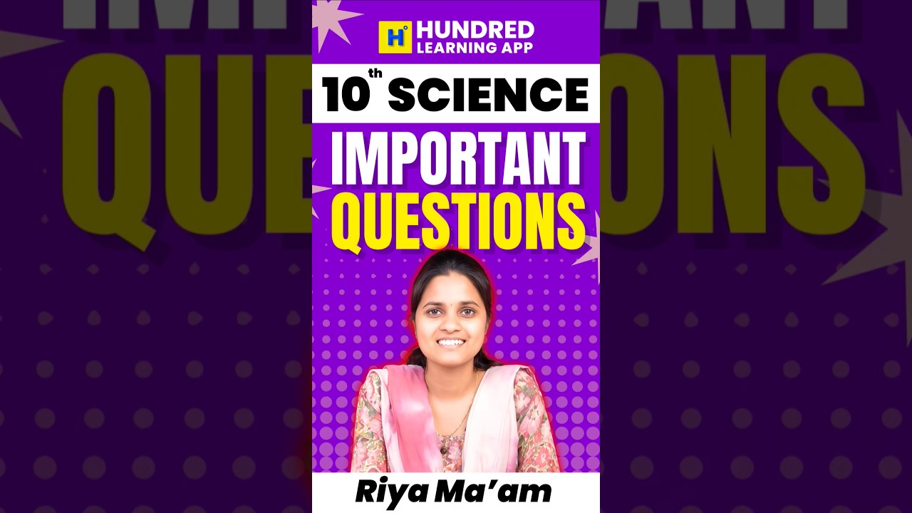 Top 10 Important Science Questions for 10th Quarterly Exam 2025 📚