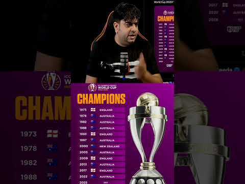 Womens World cup winners champions list 🏆 #asiacup2025 #womensworldcup2025 #worldcup