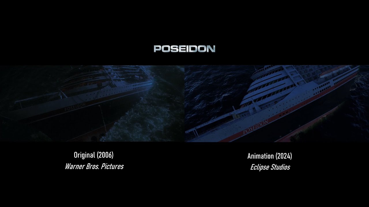 Poseidon: Original vs Fan Animation Side by Side 🌊