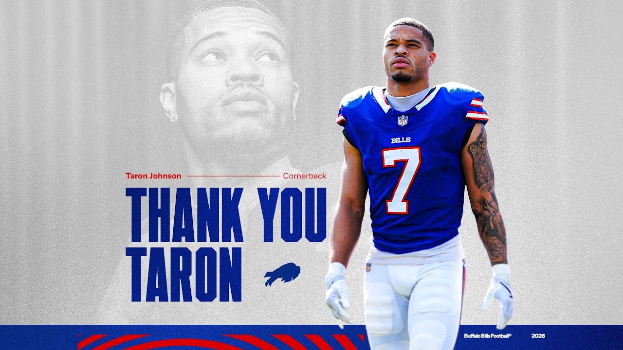 Thanks Taron Johnson for 8 Seasons with Bills 🏈