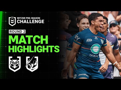 NRL Match Highlights 2025 | Warriors v Storm | Pre-Season, Week 2