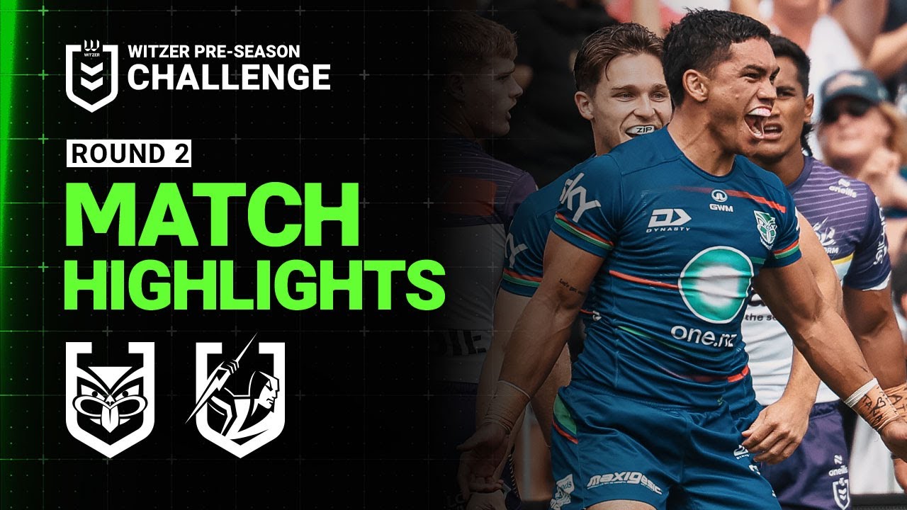NRL 2025 Pre-Season Highlights: Warriors vs. Storm - Week 2