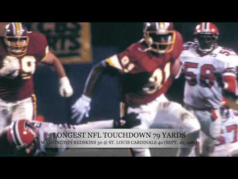 JAMES ARTHUR "ART" MONK FIRST, LONGEST & LAST NFL TOUCHDOWNS (PRO FOOTBALL HALL OF FAME 2008)