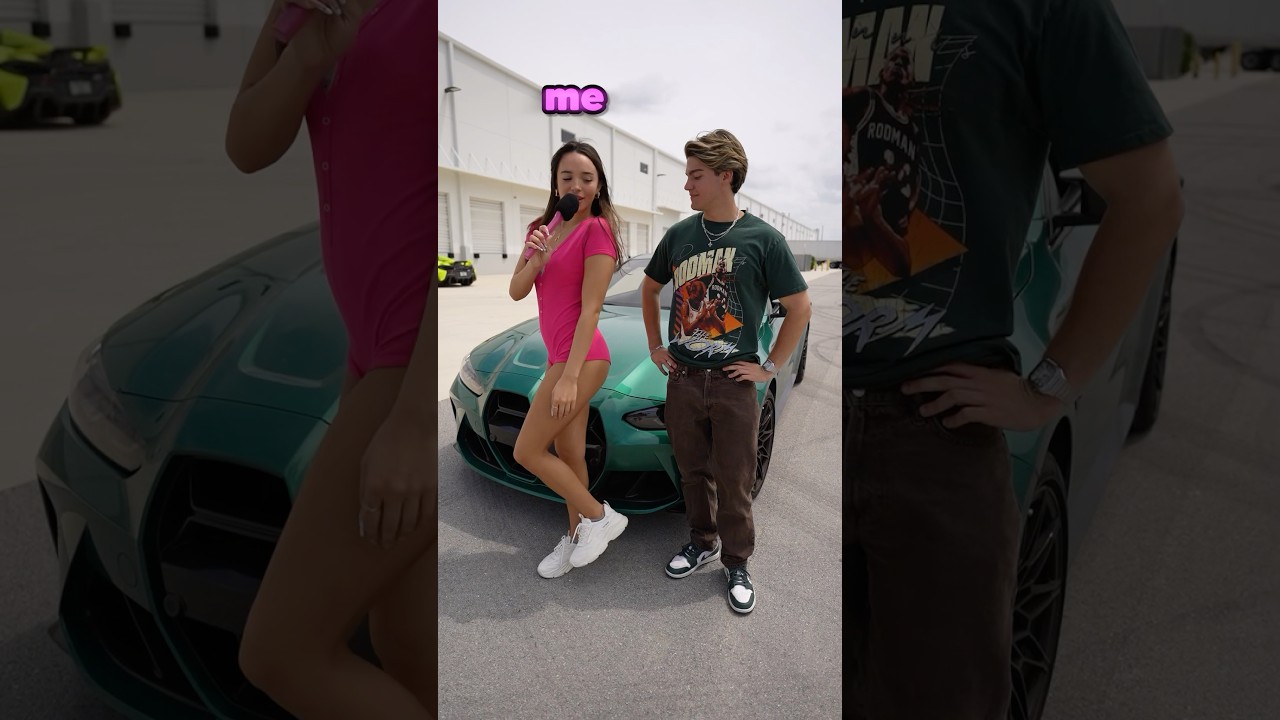 BMW vs. Girl: Who Dominates the Drift? 👀