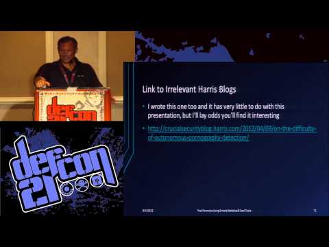 DEF CON 21 - John Ortiz - Fast Forensics Using Simple Statistics and Cool Tools