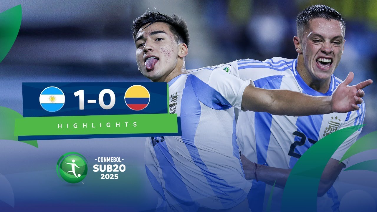 Argentina vence a Colombia 1-0 y se clasifica al Mundial Sub20
