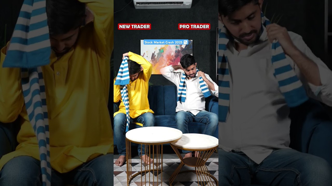 New vs Pro Trader During Market Crash 📉