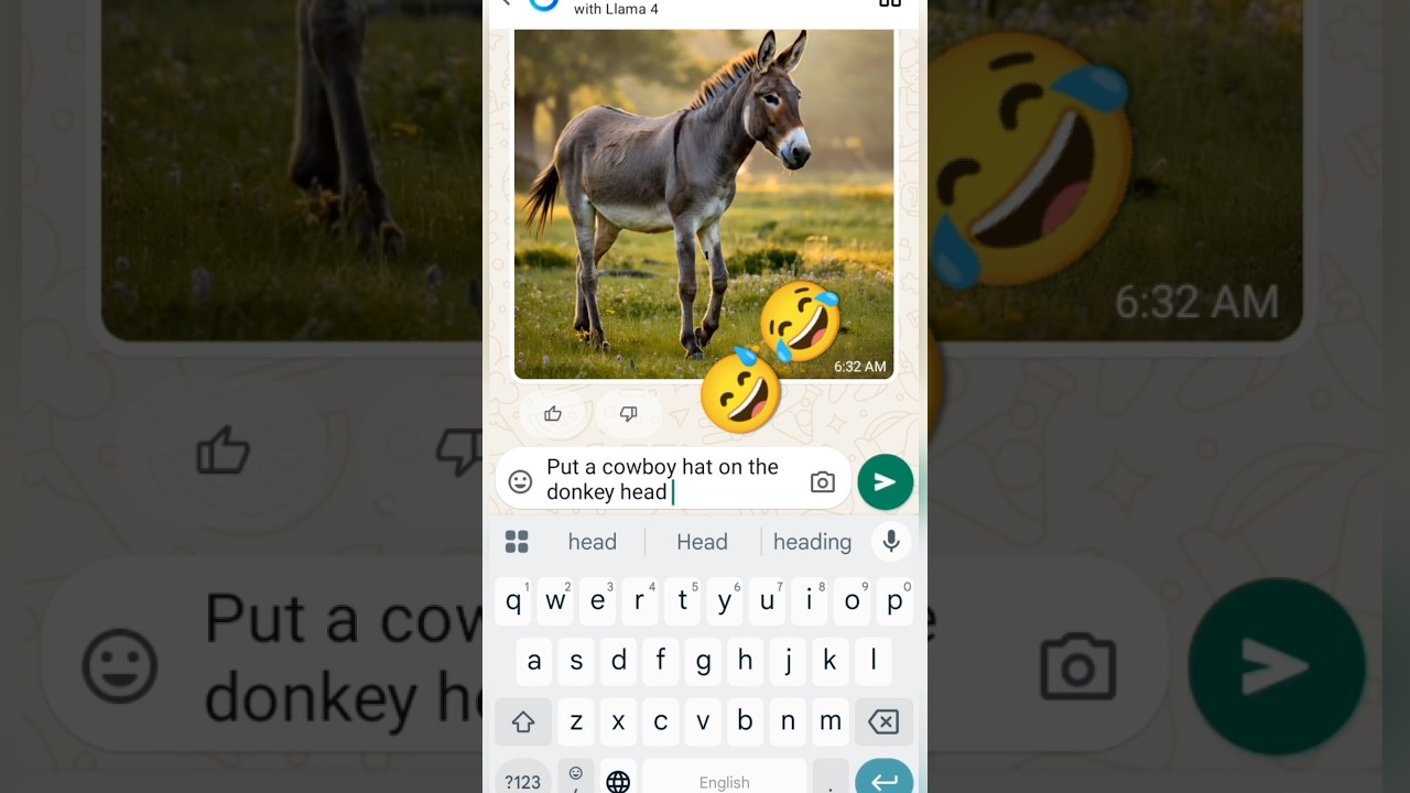 Create Funny Photos with Meta AI on WhatsApp 😂