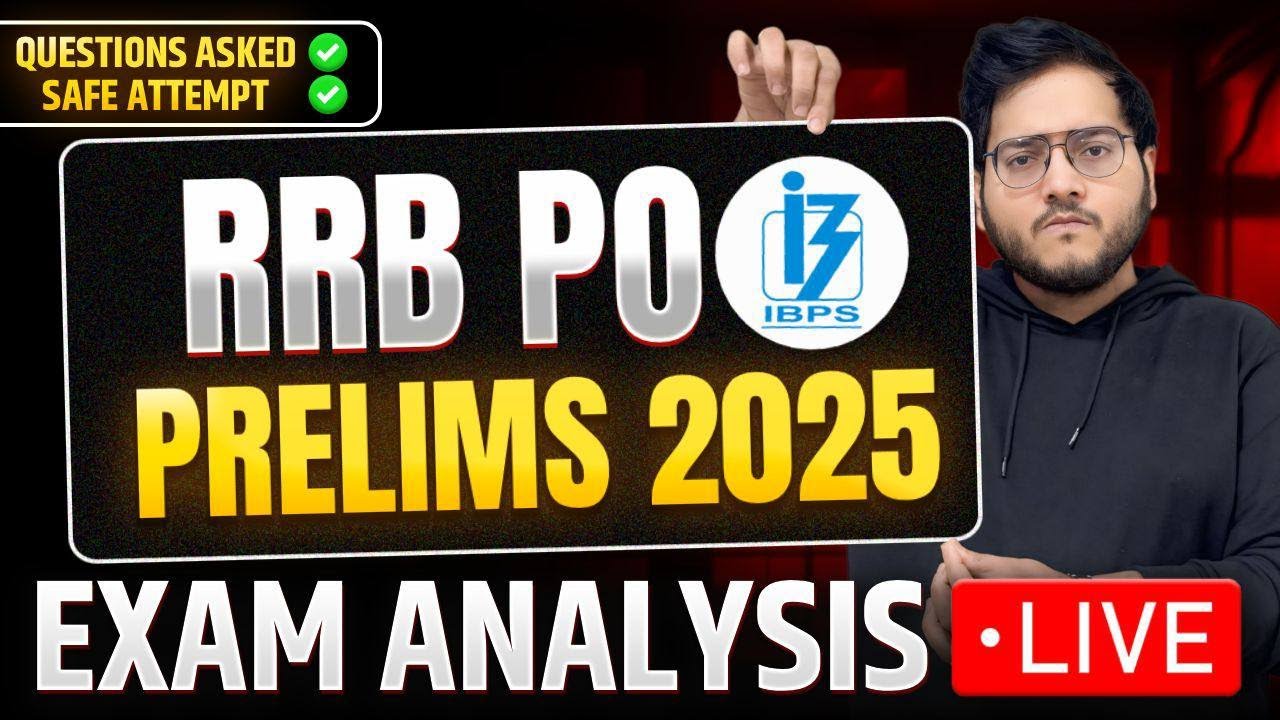 IBPS RRB PO Prelims 2025 Shift 1 Analysis ✅