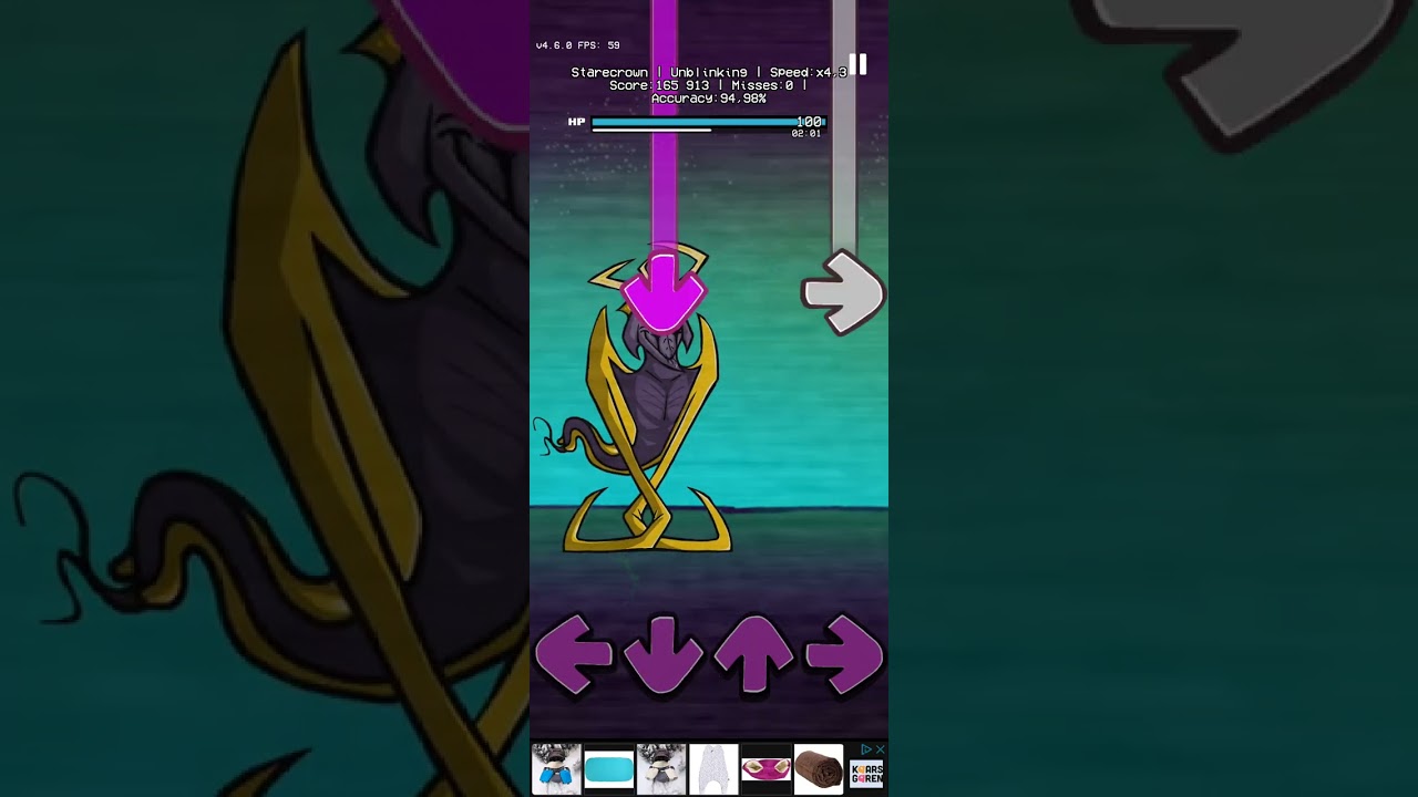 Friday Night Funkin': StareClown (Gameplay) - Unblinking