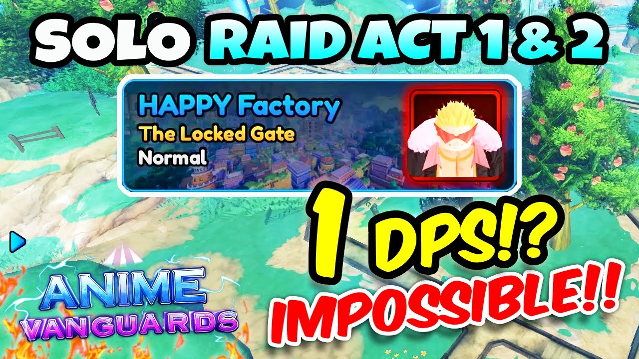 1 Solo DPS Madness in Anime Vanguards Raid! 🔥