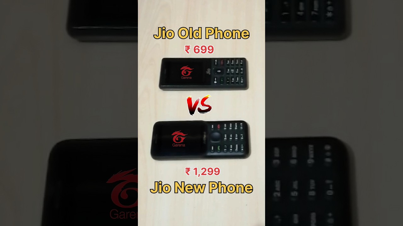 Old Jio Phone๐ vs New Jio Phone๐ Rs 699 Mobile vs RS 1299 Mobile -FREEFIRE TEST #freefire #jiophone