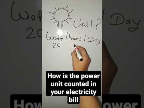 Electricity bill power unit calculation hack watt to kilowatt unit #schoolstudyapp school study app