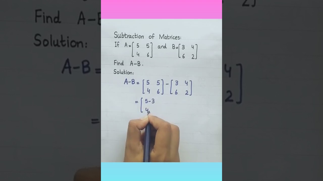 Master Matrix Subtraction for Class 9 📊 | Step-by-Step Guide