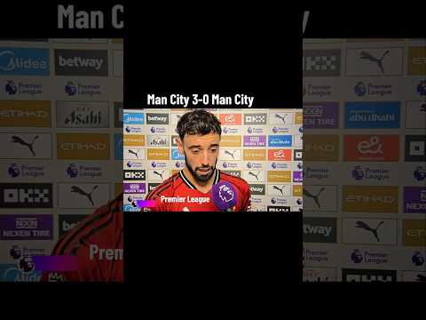Manchester City 3-0 Manchester United// Bruno Fernandez post-match #manchesterunited #manchestercity
