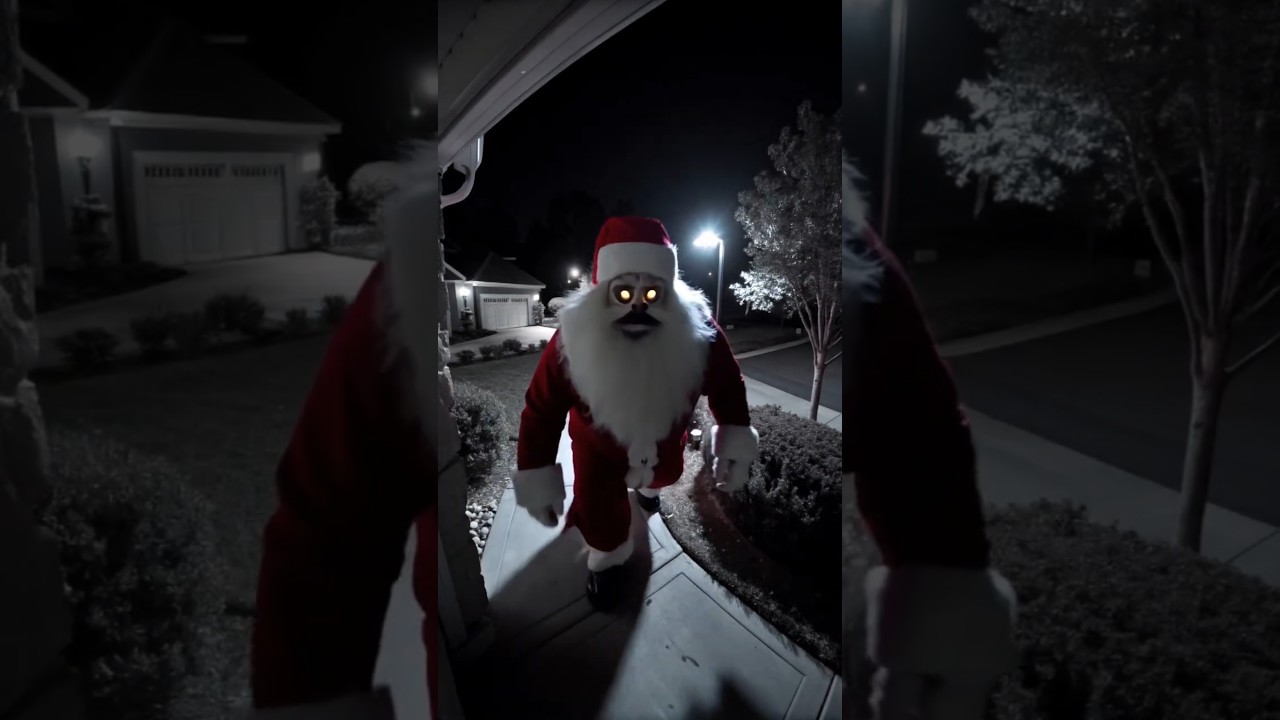 Creepy Santa Caught on CCTV 🎅
