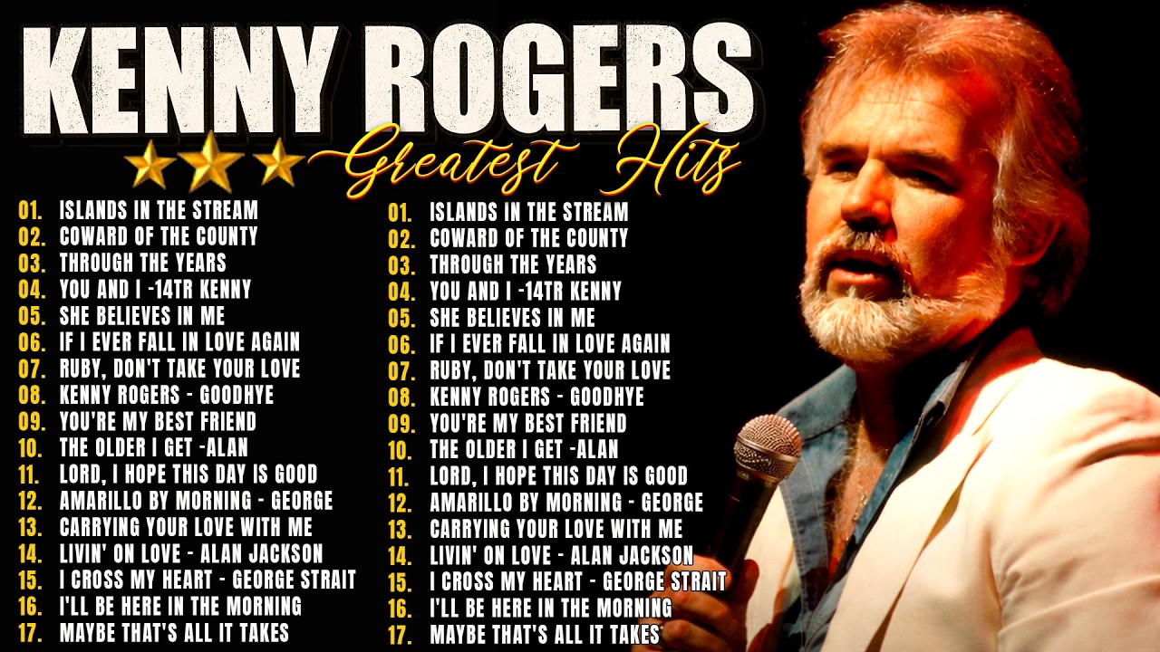 Kenny Rogers Songs With Lyrics 🔥 The Legend Country Songs Of All Time 🌾70s 80s Golden Memories #lady