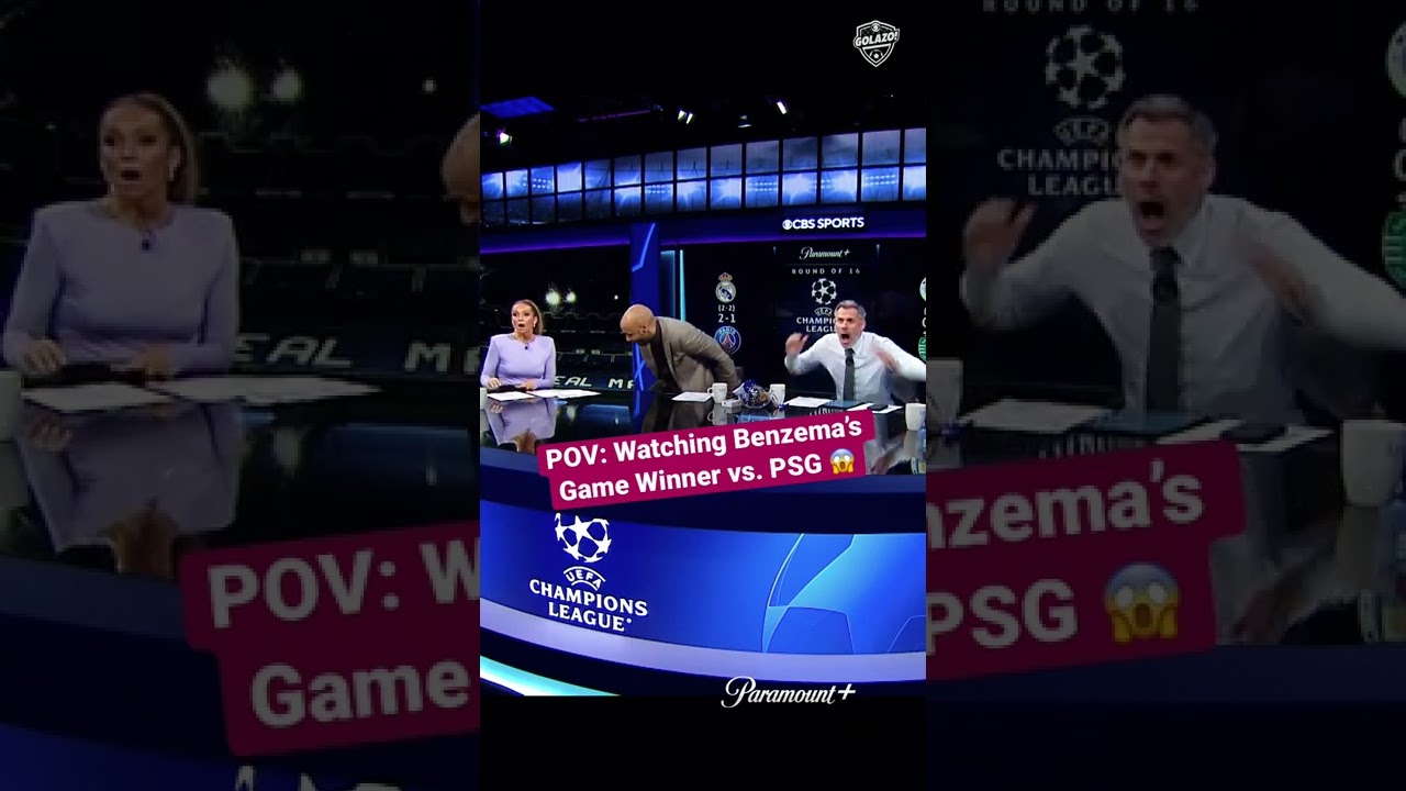 Thierry Henry & Jamie Carragher React to Benzema’s Stunning Winner vs PSG ⚽