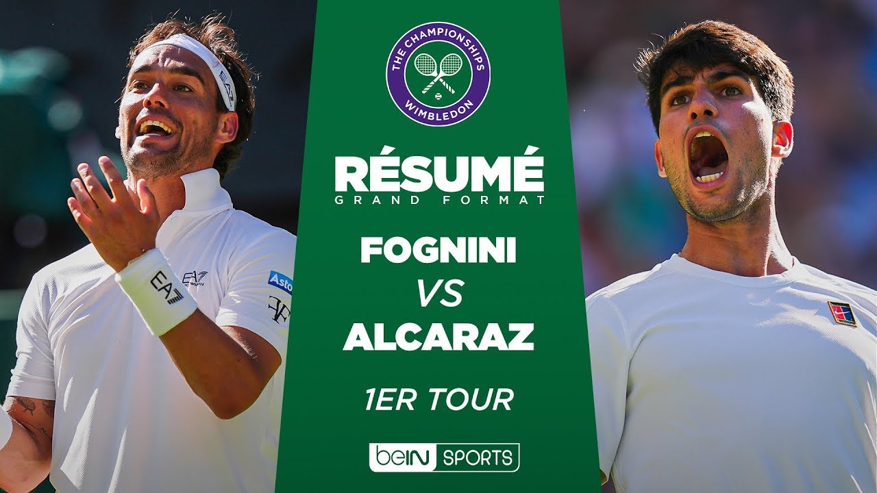 Wimbledon 2023 : Alcaraz vs Fognini - Premier Tour Match Highlights 🎾