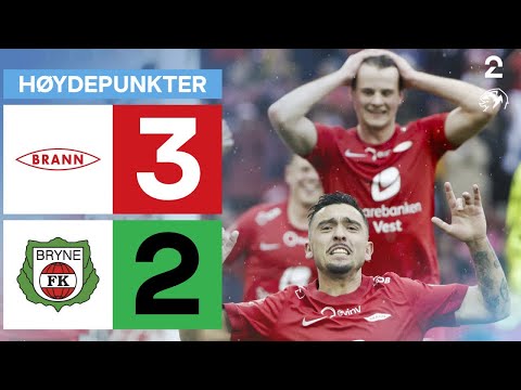 Brann 3 - 2 Bryne - Høydepunkter