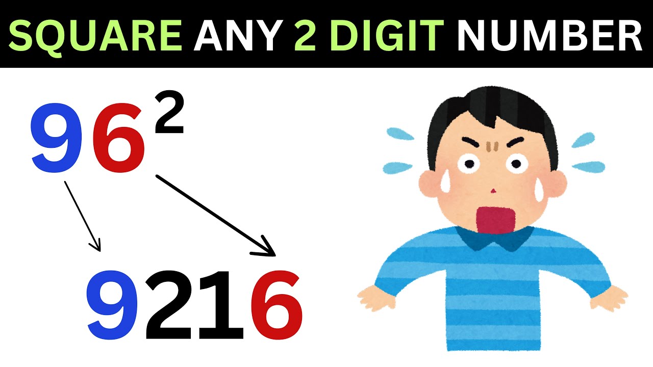 Quick Math Trick: Square Any 2-Digit Number in 3 Seconds! ⚡